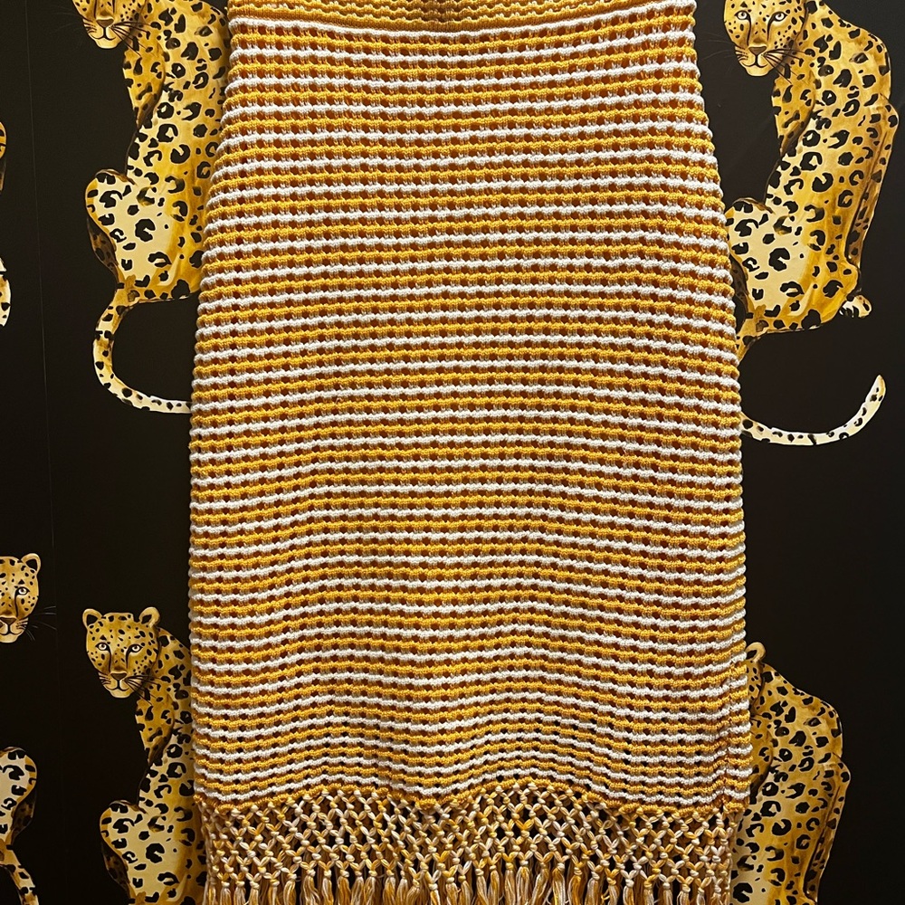 10 Crosby Derek Lam Mustard Crochet Set - Picture 8 of 9